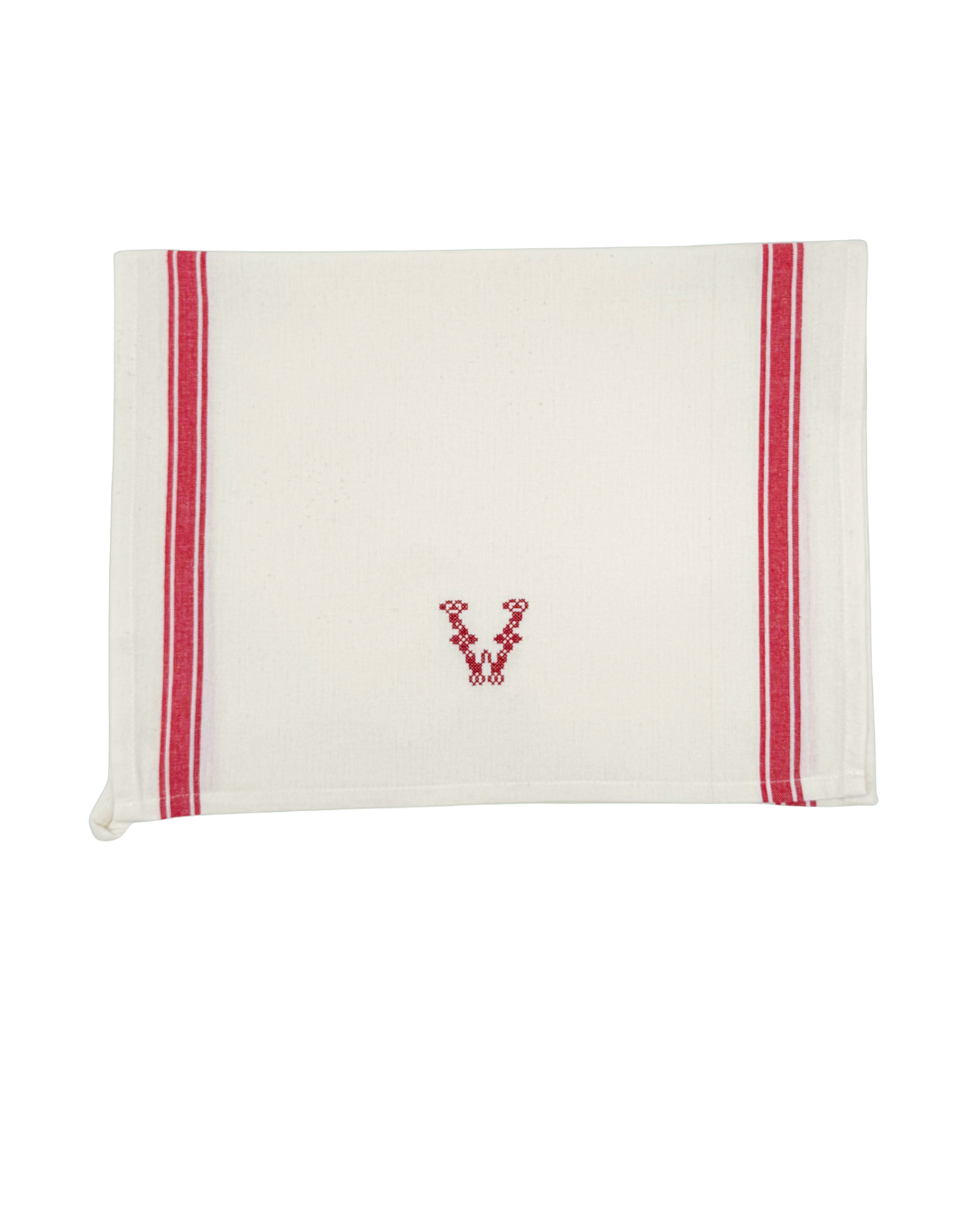 Monogram Cross Stitch Tea Towel